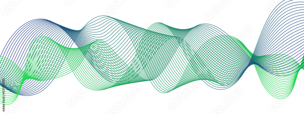 Aufkleber technology abstract wave energy flow frequency digital wavey lines. business illustration pattern of