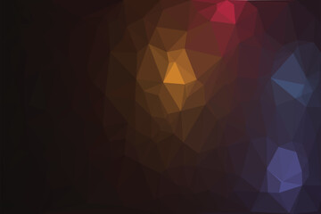 Obraz premium Abstract colorful background vector illustration featuring a geometric mosaic triangle pattern with blue and purple polygon shapes for a futuristic digital design