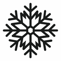 snow flacks silhouette vector