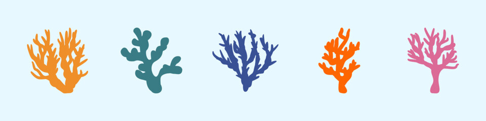 Hand Drawn Underwater Coral Reefs with Colorful Tropical Fish – Marine Ocean Life Illustration