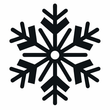 snow flacks silhouette vector