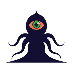 Colossal Squid Eye In Darkness