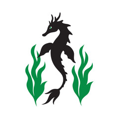 Seadragon In Aquatic Gradient Scene