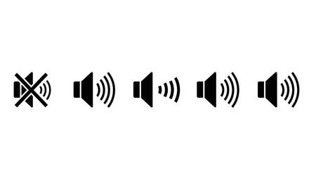 volume speaker sound, volume speaker sound control, volume speaker sound increasing, volume speaker sound decreasing, volume speaker sound mute, volume speaker sound unmute
in black and white vector d