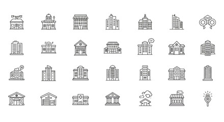 building, architecture, office, house, home, store, shop, apartment, condominium, hotel, skyscraper, highrise, tower, warehouse, factory, school, hospital, clinic, government, bank, mall, plaza, marke