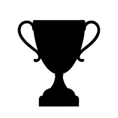 Golden Trophy Icon – Achievement, Success, Award, Victory Symbol