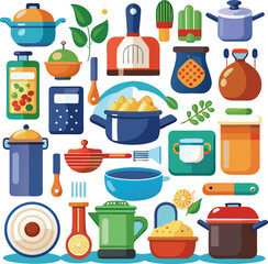 cooking pot vector icon design 