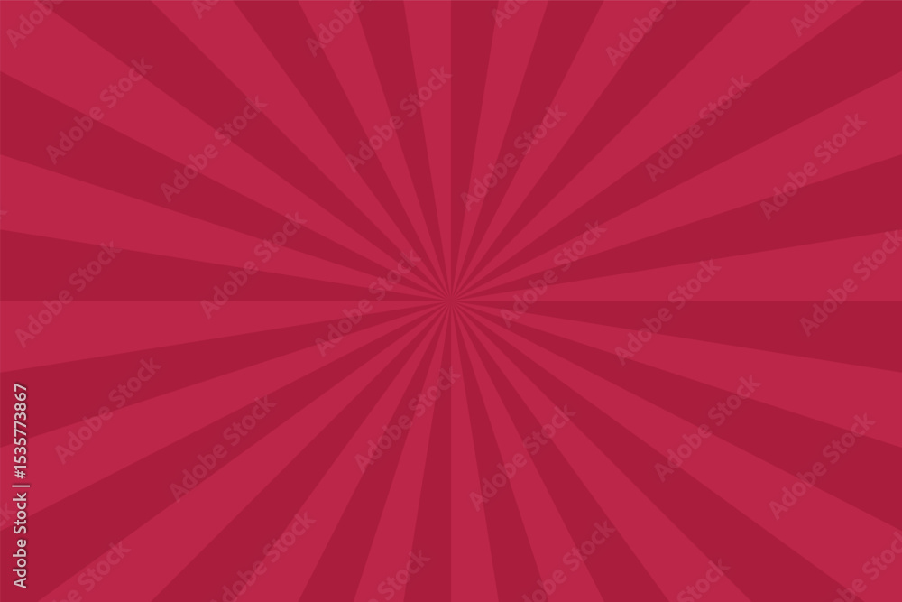 Poster bright red striped abstract background. vintage radial art print. festive pop vector artwork pattern