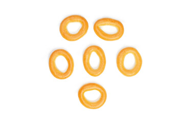 Bagels isolated in white background.