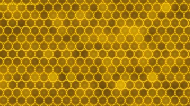 Golden Honeycomb Grid Network Background
