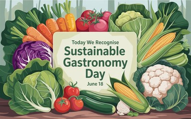 World Sustainable Gastronomy Day, Celebrate food diversity and protect nature with mindful eating habits.
