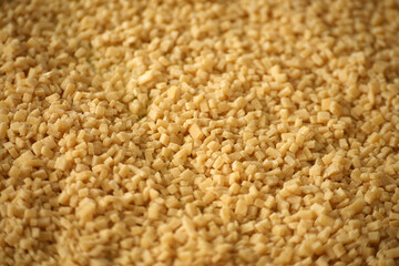 noodles for soup and ravioli made from homemade egg phyllo dough,