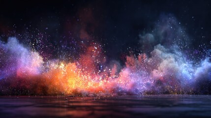 Abstract colorful explosion
