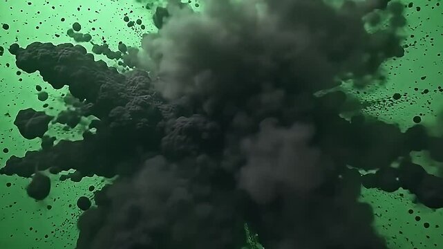 burst blackamoor ash nothingness scatter wide crossways angstrom textured park background, the twisting ash drift gently angstrom it counterpoint vividly with the lively hues.