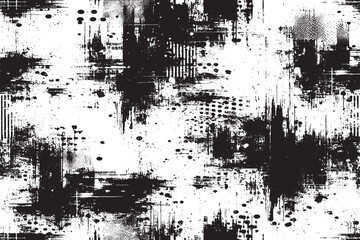 Industrial Grunge Black and White Seamless Texture