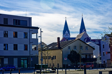 Obraz premium beautiful morning in the ancient city of Eichstatt