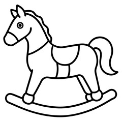 white horse on white background