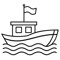 fishing boat silhouette