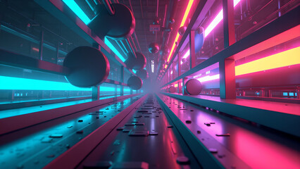 abstract neon light background