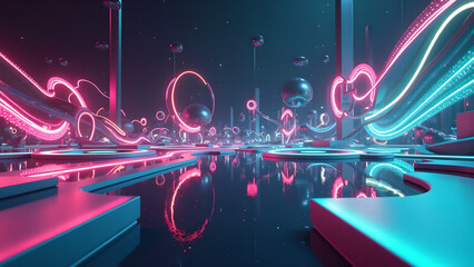 abstract neon light background