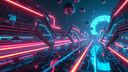 abstract neon light background