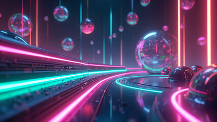 abstract neon light background