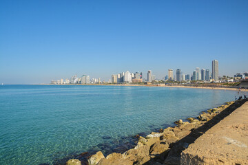 Tel Aviv embankment.