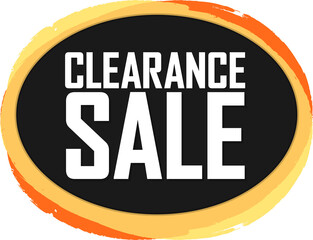 Clearance Sale, PNG isolated banner