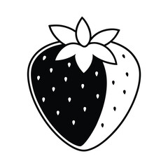Strawberries graphic perfect for seasonal themes Vector illustration