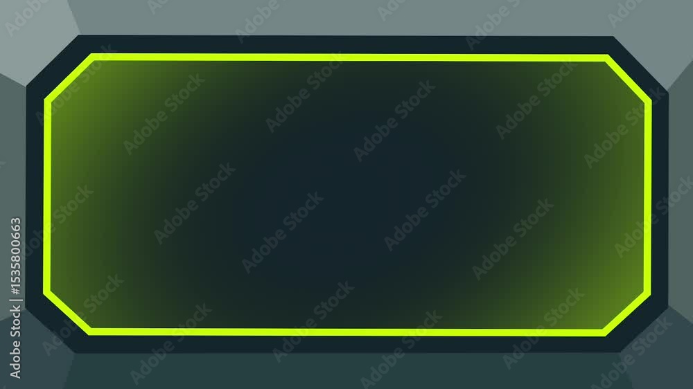 Poster a neon-bordered futuristic ui element resembling a control screen, evoking sci-fi aesthetics and dig