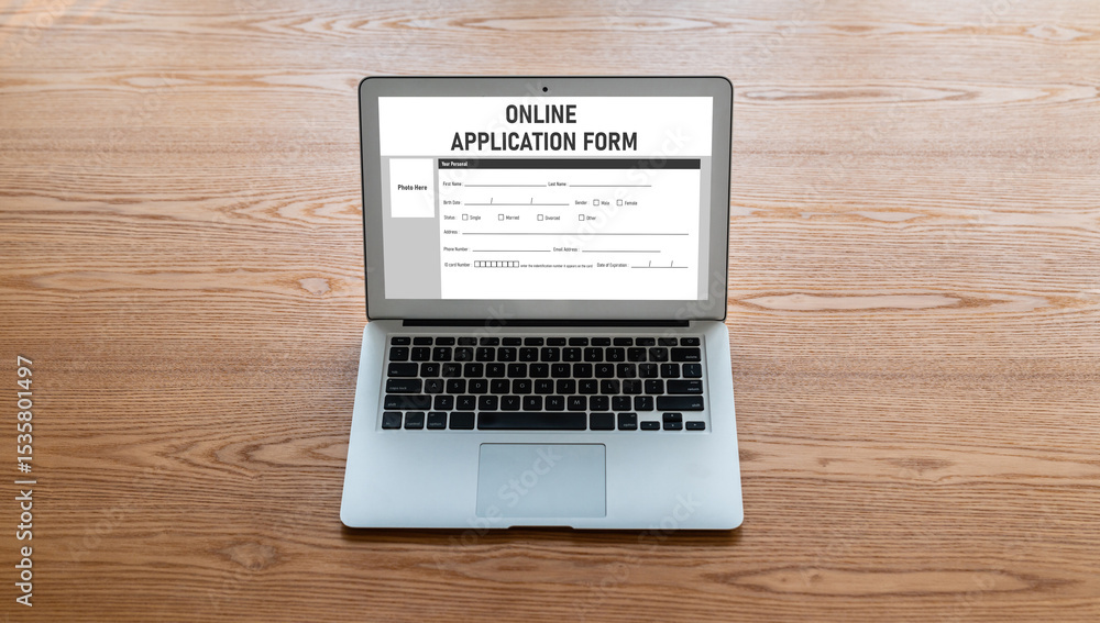 Poster online application form for modish registration on the internet website