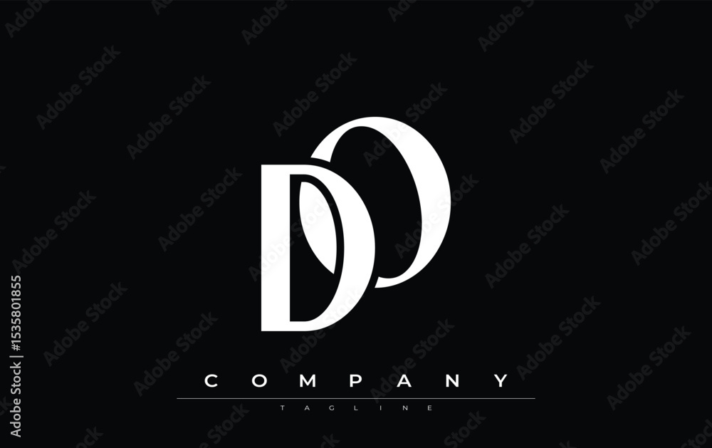 Fototapete do modern initials logo design. branding logo with stylized initials showcasing bold design and mode
