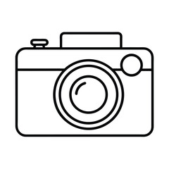 Camera graphic perfect for seasonal themes Vector illustration
