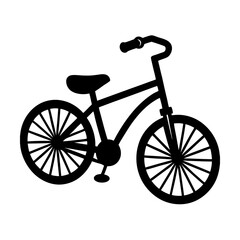 vintage bicycle isolated on white