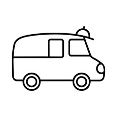 Ice Cream Truck graphic perfect for seasonal themes Vector illustration