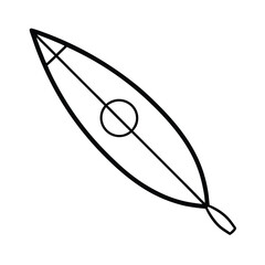 Kayak graphic perfect for seasonal themes Vector illustration