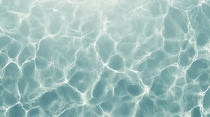 Turquoise water reflecting sunlight creates a serene and minimalist background ideal for banners or posters. concept of summer background for text, banner flyer