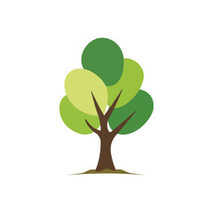 Simple Leafy Tree Graphic &ndash; Eco-Friendly Concept