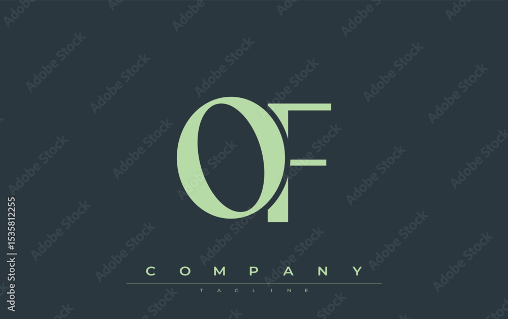Fototapete of modern initials logo design. branding logo with stylized initials showcasing bold design and mode