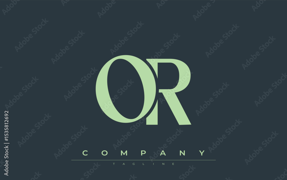 Fototapete or modern initials logo design. branding logo with stylized initials showcasing bold design and mode