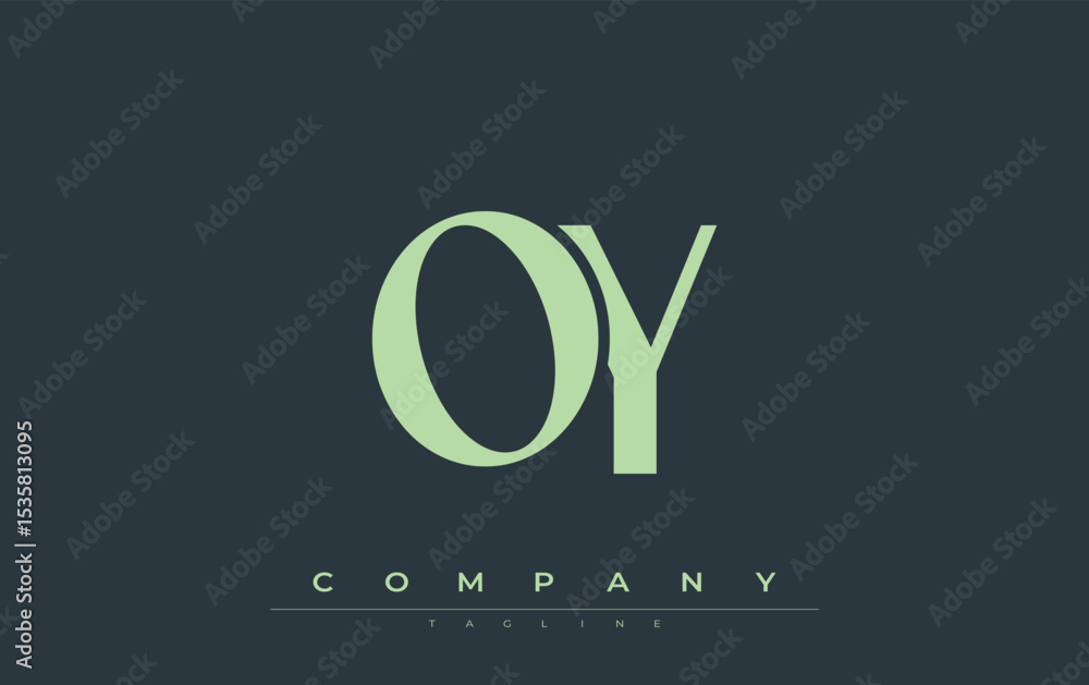 Fototapete oy modern initials logo design. branding logo with stylized initials showcasing bold design and mode