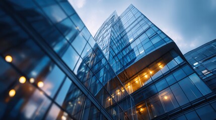 Obraz premium Modern glass building