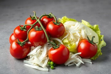 Fresh Cherry Tomatoes and Vegetables