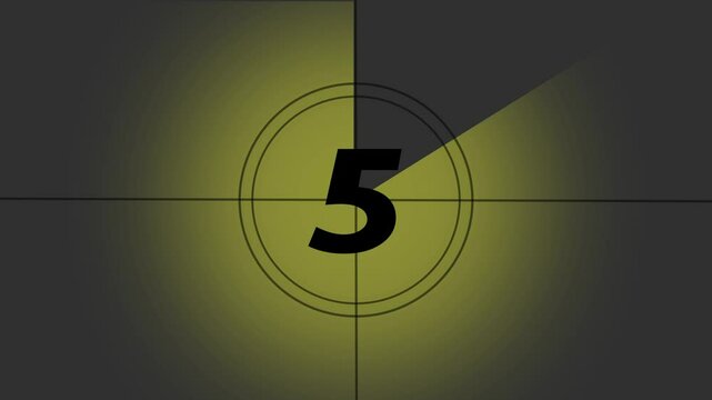 Movies start int 0 1 2 3 4 5 6 7 8 9 10 count down with yellow back ground.