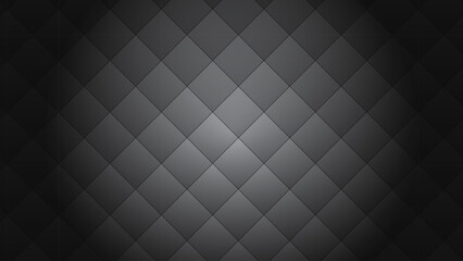 Obraz premium Dark Diamond Grid Pattern Background – Black Minimal Seamless Design
