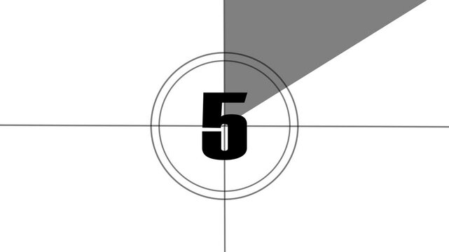 Movies start intro 0 1 2 3 4 5 6 7 8 9 10 count down with white back ground.