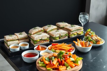 Modern Minimalist Catering Spread