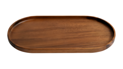A large brown wooden tray for serving food & drinks
