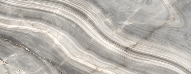 Obraz premium Grey Marble Texture: Swirled Stone Background