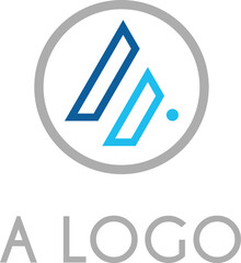 Abstract 'A' symbol Letter A logo Vector